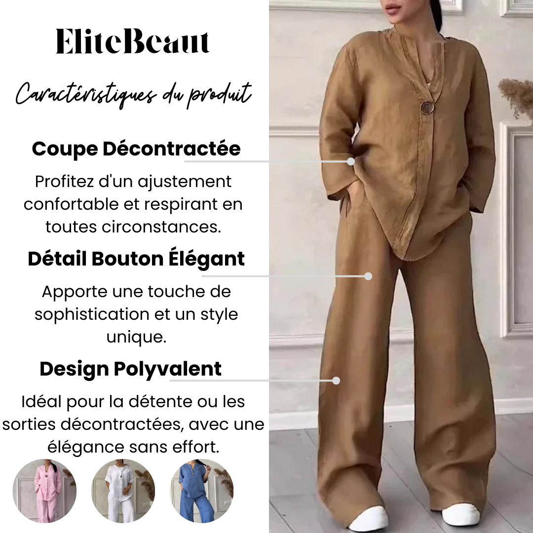 Élan Chic – Ensemble Deux Pièces Décontracté