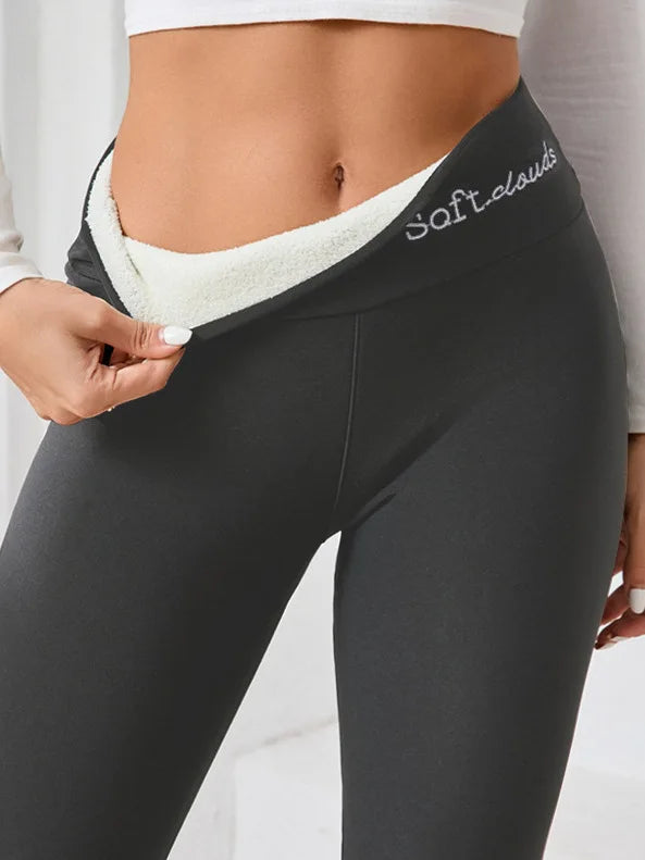 Nuageux – Leggings Doublés en Polaire Ultra-Confort