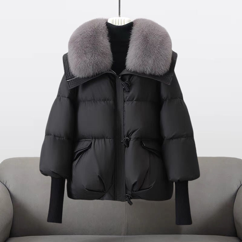 Élégance Polaire – Veste Puffer à Col Douillet