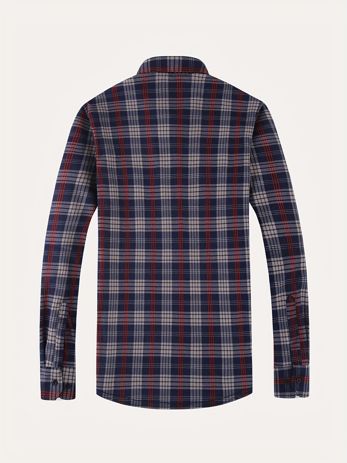 Chaud Tartan – Chemise Plaid Doublée en Polaire pour Homme